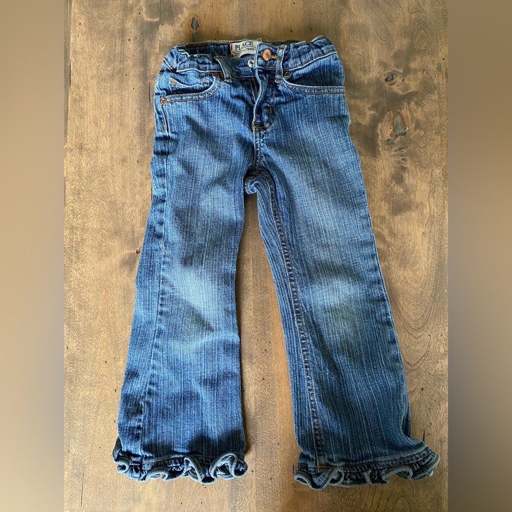 Place Women's Flare Jeans in Classic Blue